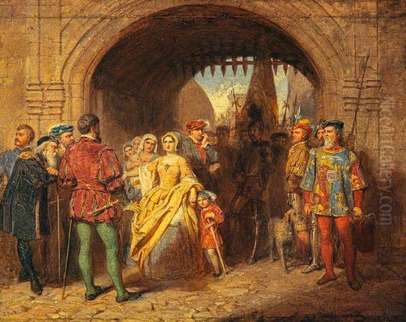 A Study for 'Queen Margaret's Defiance of the Scottish Parliament' (NG 2527) Oil Painting by John Faed