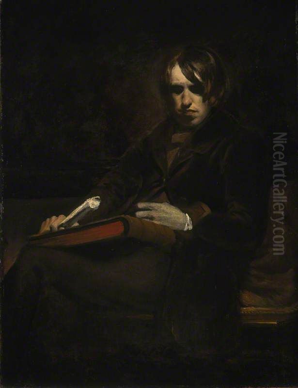 Sir William Fettes Douglas, 1822 - 1891. Artist (self-portrait) Oil Painting by William Fettes Douglas