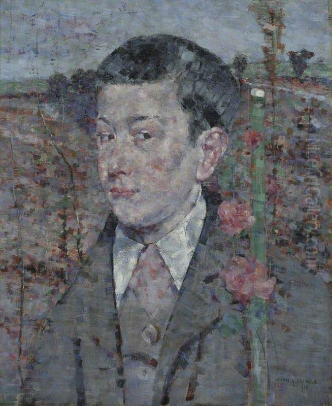 Portrait of a Boy Oil Painting by John Quinton Pringle