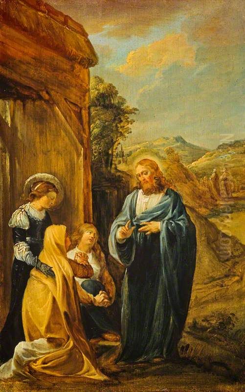Christ taking leave of his Mother Oil Painting by John Runciman