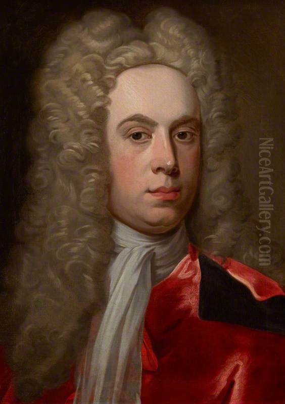 Sir Gilbert Elliot, 1st Lord Minto, 1693 - 1766. Oil Painting by William Aikman