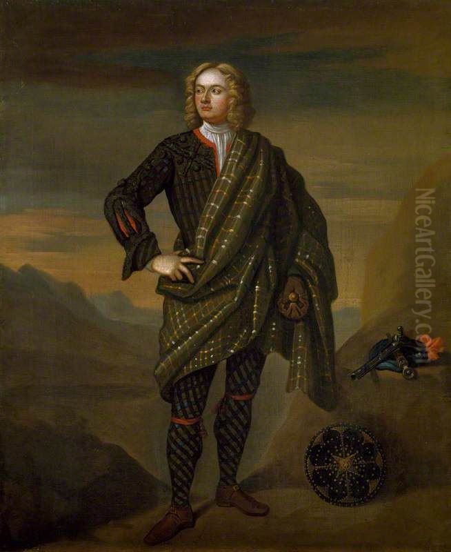 Andrew Macpherson of Cluny, 1640 - 1666. 15th Chief Oil Painting by Richard Waitt