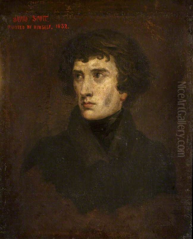 David Scott, 1806 - 1849. Artist Oil Painting by David Scott