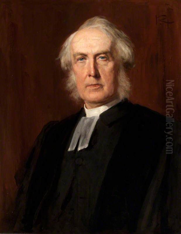 Rev. Robert Rainy, 1826 - 1906. Principal of New College Oil Painting by George, Sir Reid