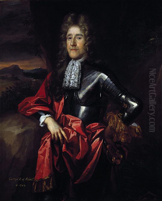 Portrait ofGeorge Melville, 1st Earl of Melville(1636-1707) Oil Painting by John Baptist Medina