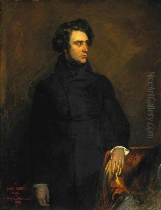 David Scott, 1806 - 1849. Artist Oil Painting by Robert Scott Lauder