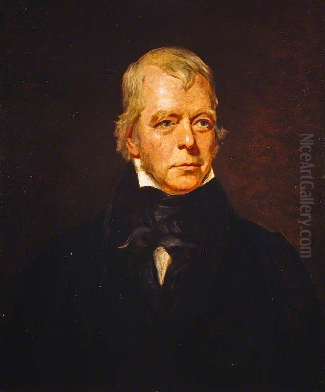 Sir Walter Scott, 1771 - 1832. Novelist and poet Oil Painting by Colvin Smith