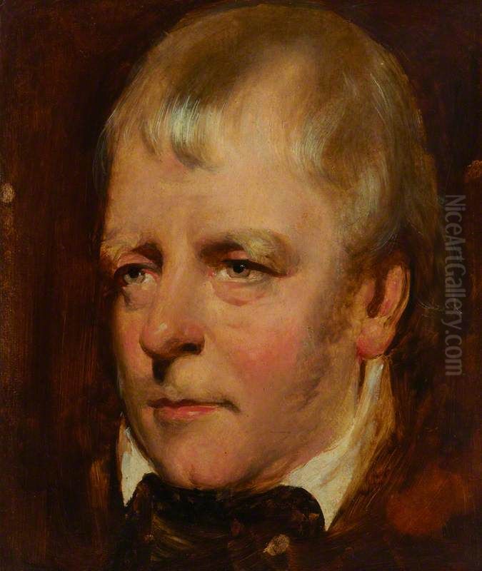 Sir Walter Scott, 1771 - 1832. Novelist and poet Oil Painting by John Watson Gordon