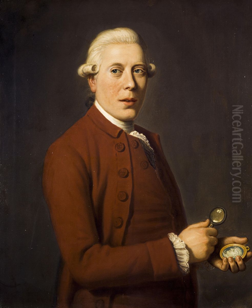 James Tassie, 1735 - 1799. Sculptor and gem engraver Oil Painting by David Allan