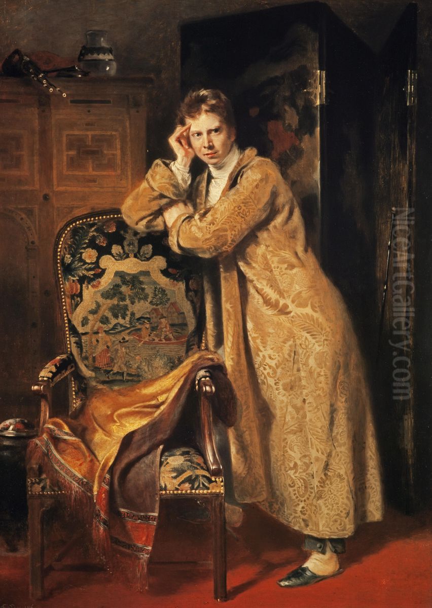 Sir David Wilkie, 1785 - 1841. Artist Oil Painting by Andrew Geddes
