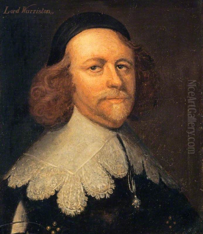Archibald Johnston, Lord Warriston, c 1610 - 1663. Statesman Oil Painting by George Jamesone