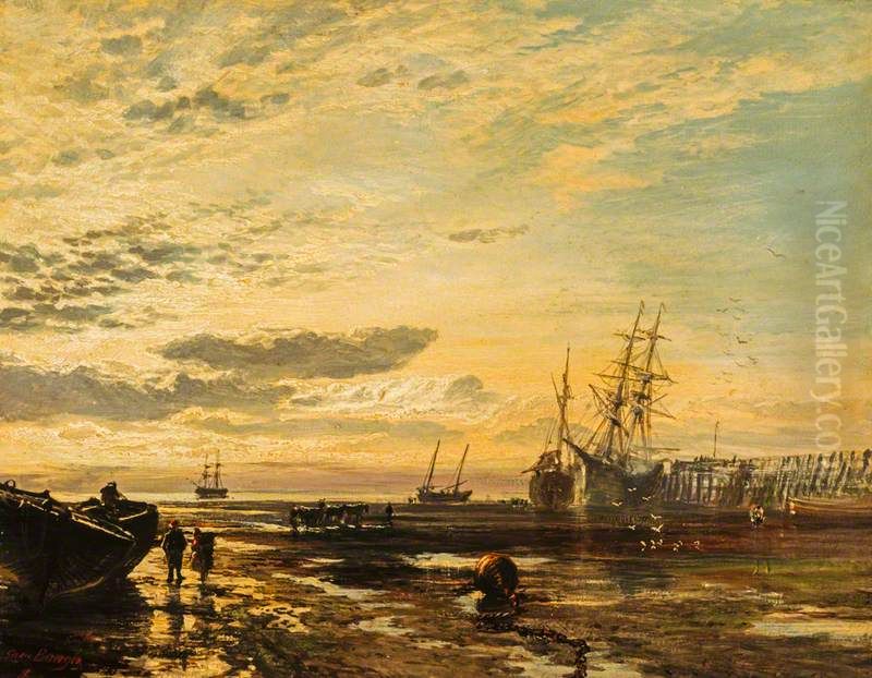The Solway at Port Carlisle Oil Painting by Samuel Bough