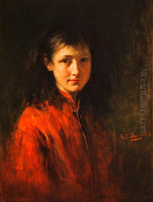 Modesty Oil Painting by George Paul Chalmers