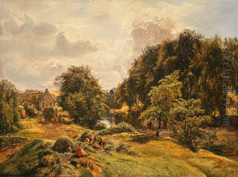 Haymaking Time Oil Painting by Alexander Fraser