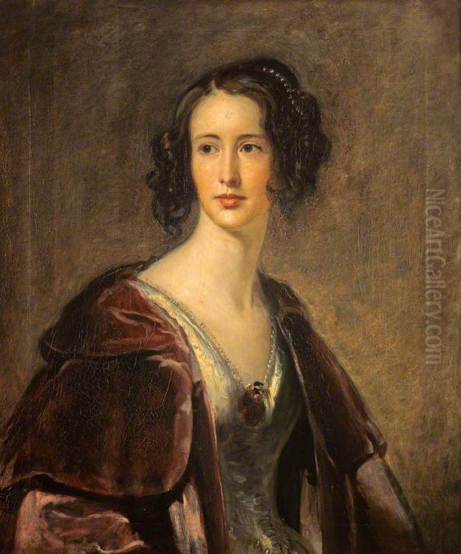 Katherine Monro, Lady Steuart of Allanbank, d. 1868 Oil Painting by Thomas Duncan