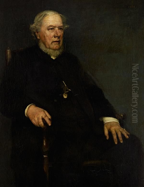 Revd Dr Andrew Gardiner (died 1892) Oil Painting by James Guthrie