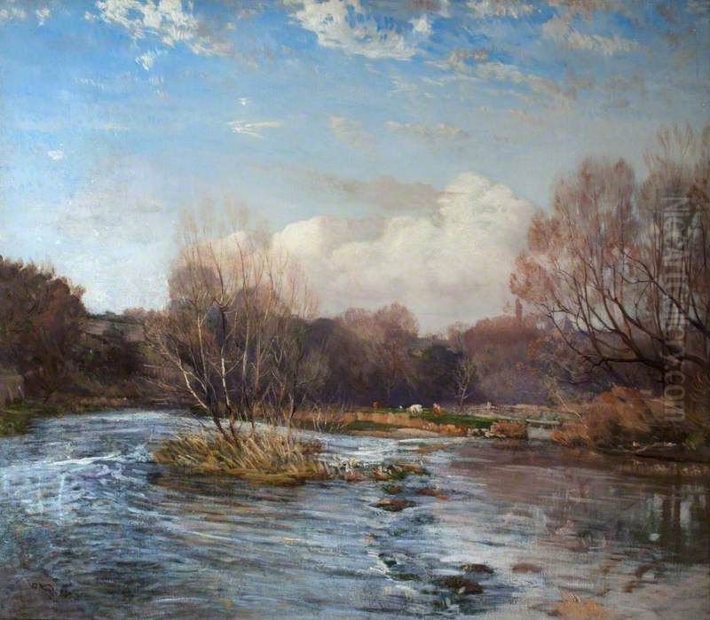 Springtime, Prestonkirk Oil Painting by Robert Noble