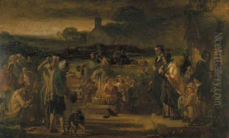 Quitting the Manse Oil Painting by George Harvey