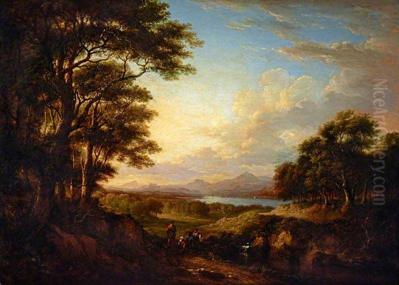 A Distant View of Stirling Oil Painting by Alexander Nasmyth
