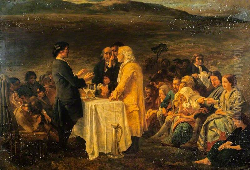 The Covenanters' Communion Oil Painting by George Harvey