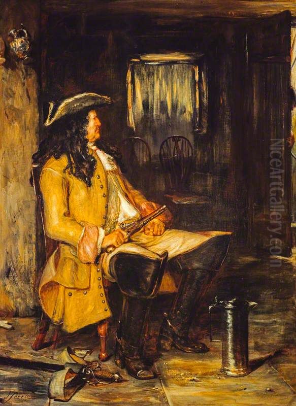 Who Goes? Oil Painting by John Pettie