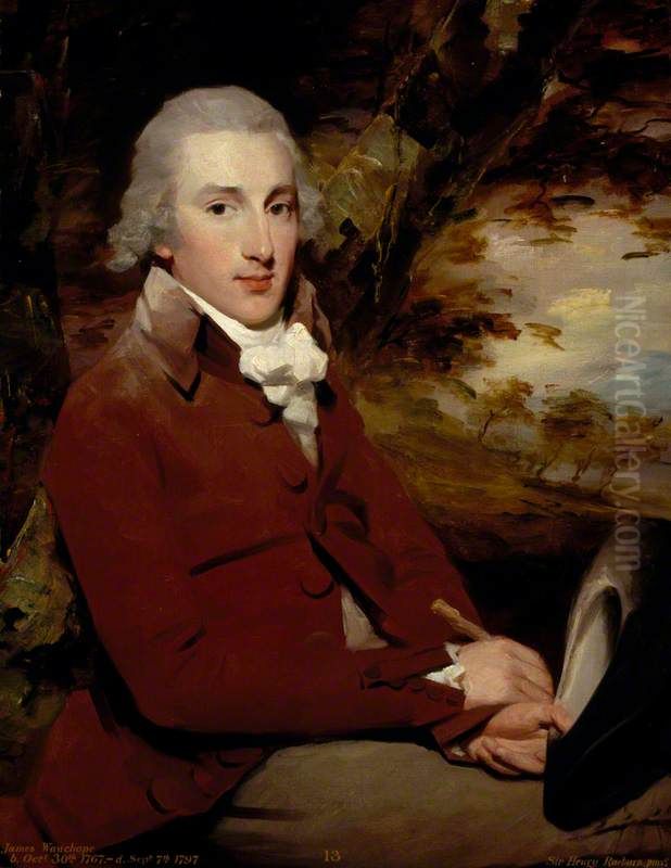 James Wauchope of Edmonstone (1767 - 1797) Oil Painting by Henry Raeburn