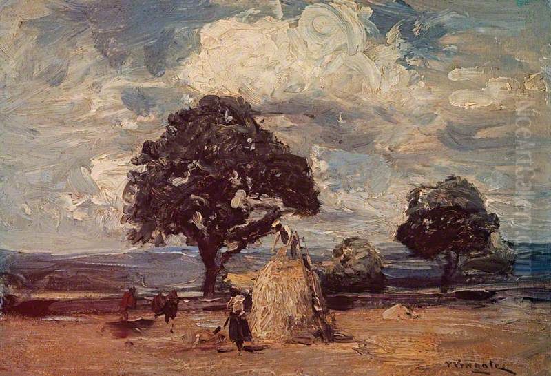 Stormcloud, Muthill Oil Painting by James Lawton Wingate