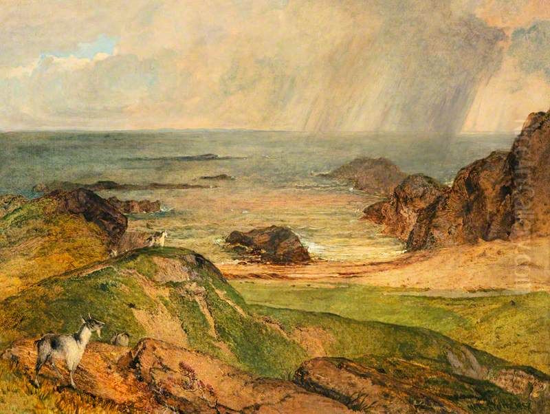 Port na Curachan, Iona Oil Painting by William Bell Scott