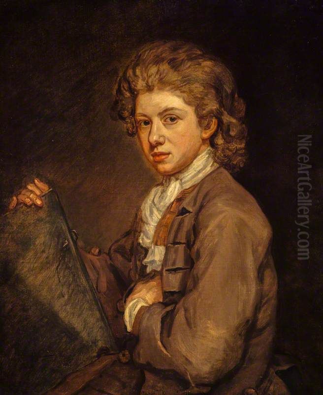 Portrait of a Young Man (probably the Artist's Son, John Medina the Younger, died 1764) Oil Painting by John Baptist Medina