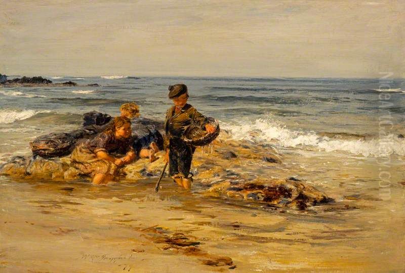 The Bait Gatherers Oil Painting by William McTaggart