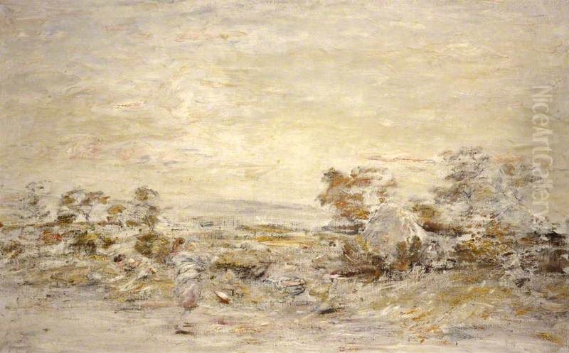 Autumn Evening, Broomieknowe Oil Painting by William McTaggart