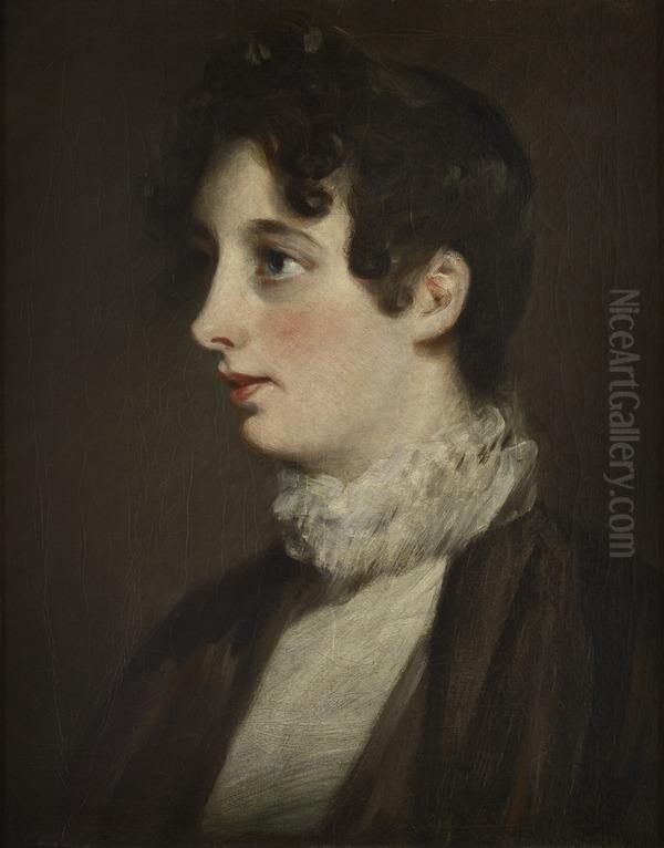 Laura Moubray, nee Hobson (born 1788) Oil Painting by John Constable