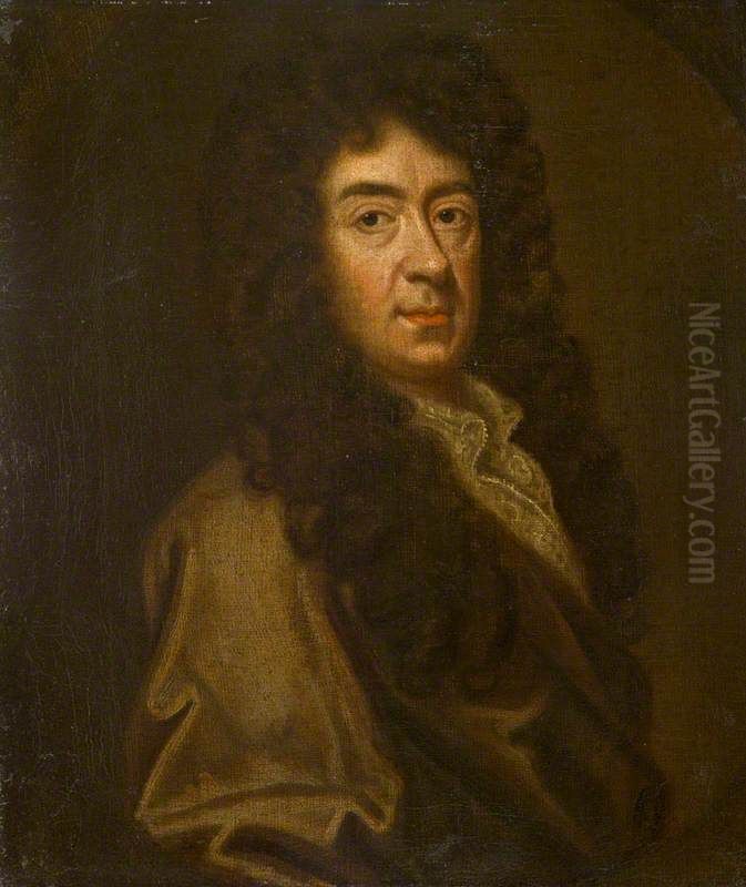 Sir George Mackenzie, 1636 - 1691. Founder of the Advocates Library Oil Painting by Godfrey Kneller