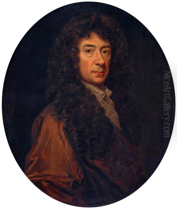 Sir George Mackenzie, 1636 - 1691. Founder of the Advocates Library Oil Painting by Godfrey Kneller