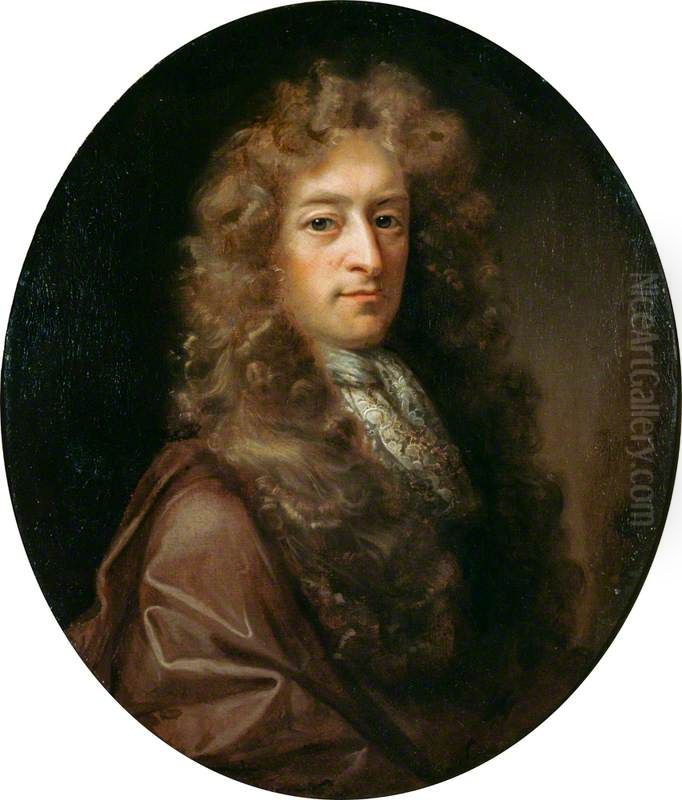 James Drummond, 1st titular Duke of Perth, 1648 - 1716. Lord Chancellor of Scotland Oil Painting by John Riley