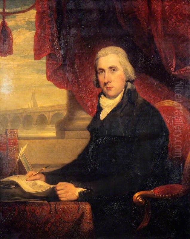 John Rennie, 1761 - 1821. Engineer Oil Painting by Martin Archer Shee