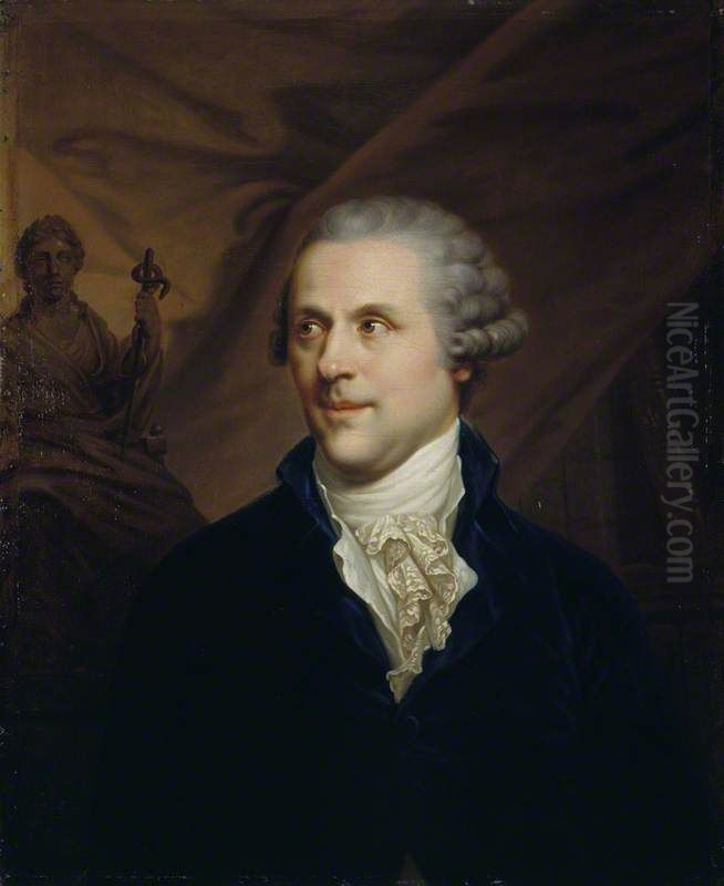 Dr. John Rogerson, 1740 - 1828. Physician and adviser to Catherine the Great Oil Painting by Johann Baptist von Lampi the Elder