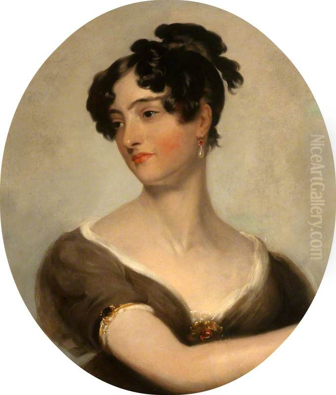 Harriet Murray, Mrs Henry Siddons, 1783 - 1844. Actress and theatrical manager Oil Painting by John Wood