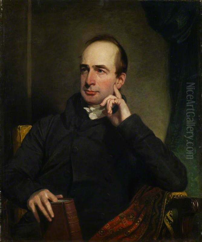 Daniel Terry, about 1780 - 1829. Actor and dramatist Oil Painting by Henry William Pickersgill