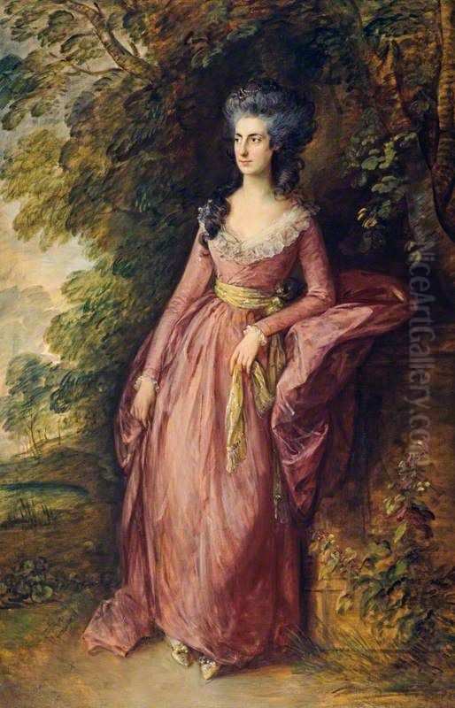 Mrs Hamilton Nisbet (1756 - 1834) Oil Painting by Thomas Gainsborough