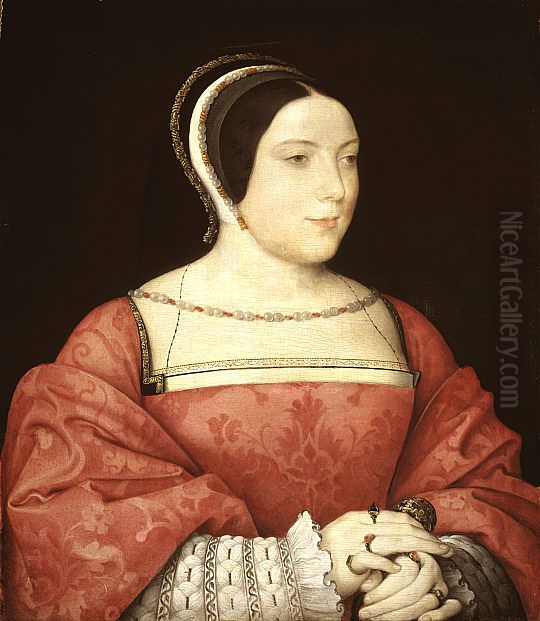 Madame de Canaples (Marie d'Assigny, 1502 - 58) Oil Painting by Jean Clouet
