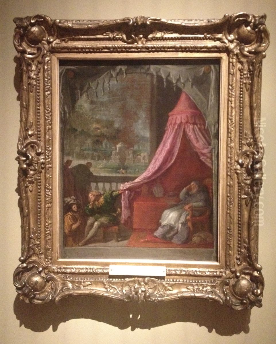 The Dream of Saint Hugh, Bishop of Grenoble Oil Painting by Vincenzo Carducci