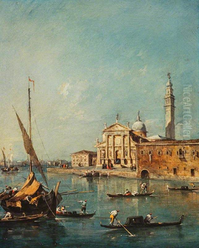 San Giorgio Maggiore, Venice Oil Painting by Francesco Guardi