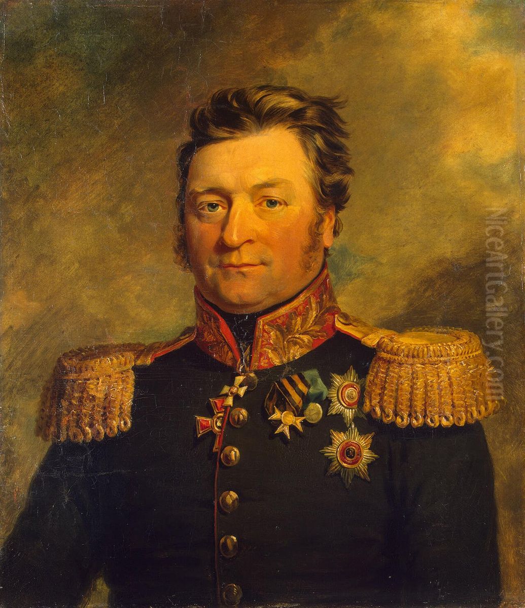 Portrait of Alexander L. Voinov (1768/70-1832) Oil Painting by George Dawe