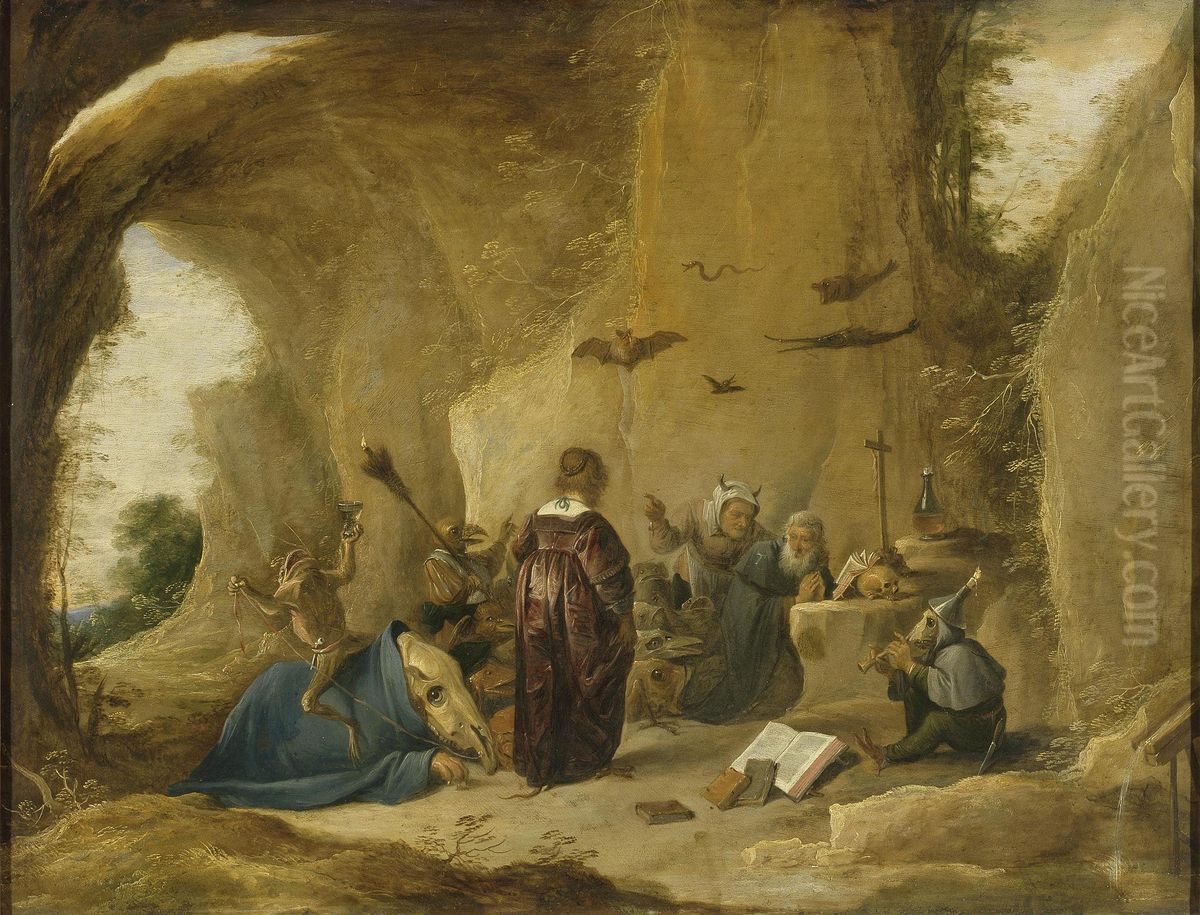 Temptation of St Antony Oil Painting by David Teniers the Younger