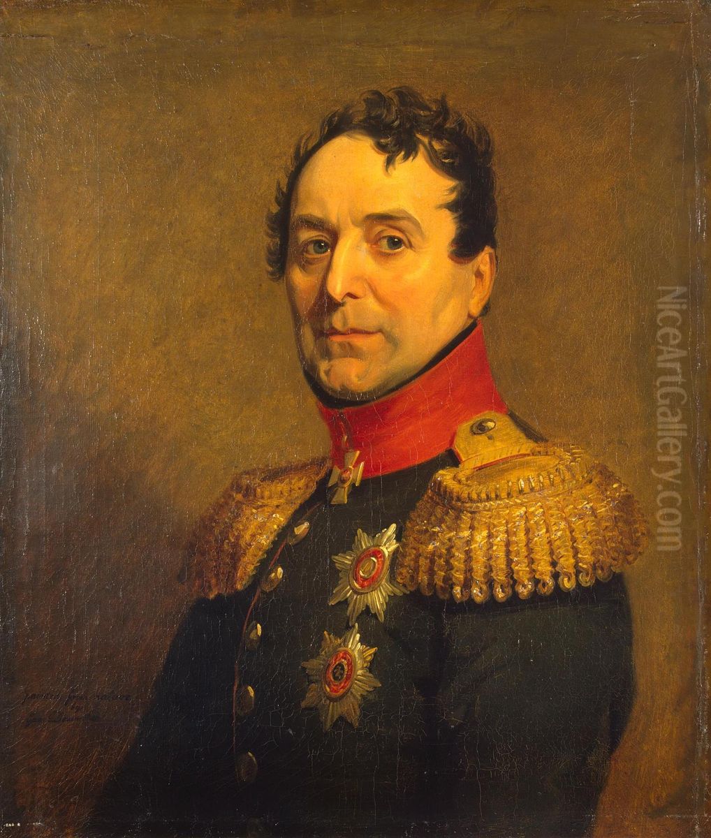 Portrait of Pyotr A. Tolstoy (1769/71-1844) Oil Painting by George Dawe