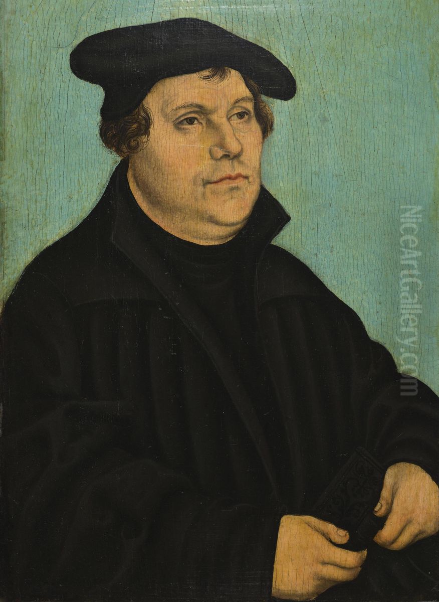 Portrait of Luther Oil Painting by Lucas Cranach the Elder