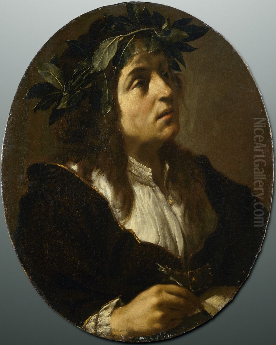 Portrait of a Poet Oil Painting by Francesco Cairo