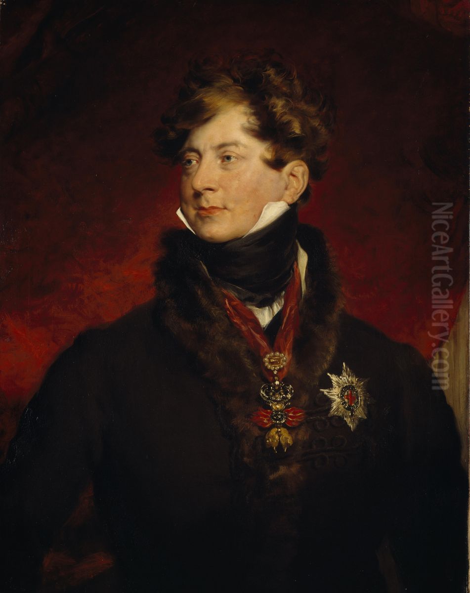 George IV, 1762 - 1830. Reigned as Regent 1811 - 1820, as King 1820 - 1830 Oil Painting by Thomas Lawrence