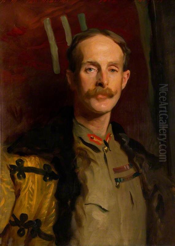 General Sir Ian Standish Monteith Hamilton, 1853 - 1947. Soldier (As Commander of the 3rd Brigade, Tirah Field Force) Oil Painting by John Singer Sargent